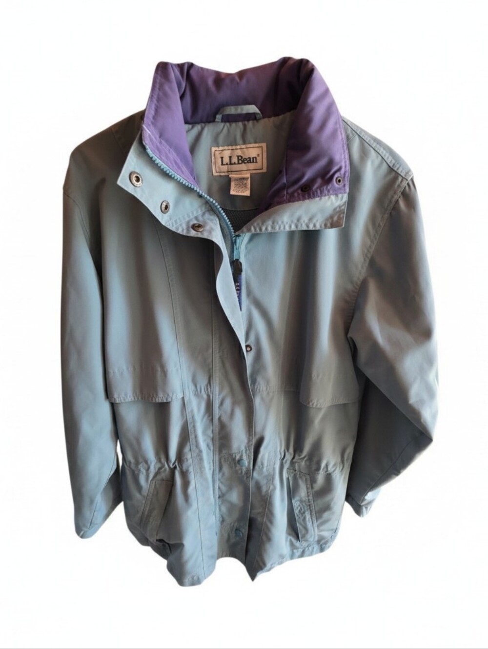 L.L. Bean Light Blue Raincoat